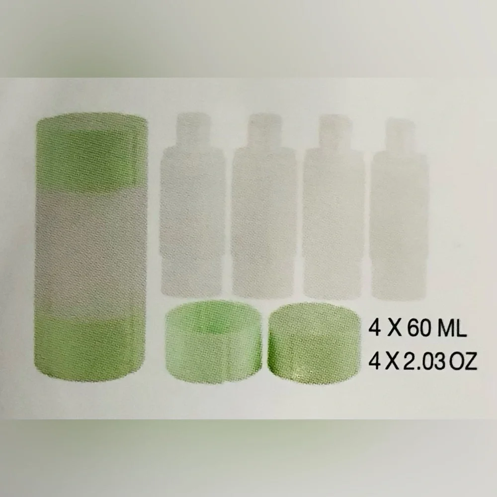 Travel sized Bottles 4 in 1 mint 4X2.03 oz.